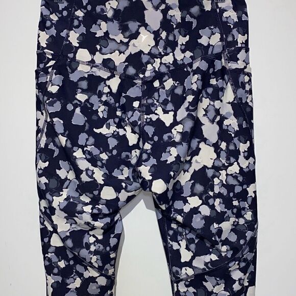 Old Navy Womens Active Go-Dry Elevate Compression Blue White Leggings Size Large - Picture 4 of 7
